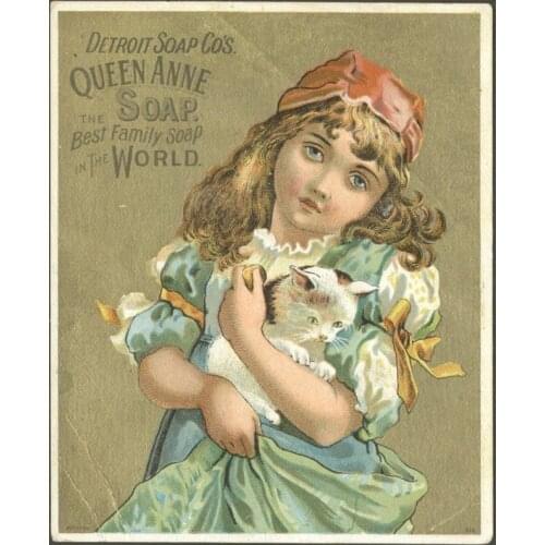 QUEEN ANNE SOAP METAL TIN SIGN POSTER WALL PLAQUE