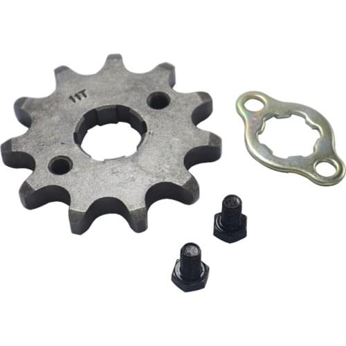 Front Engine 530# 20mm 11T Teeth Chain Sprocket With Retainer Plate Locker for Motorcycle Dirt Bike ATV