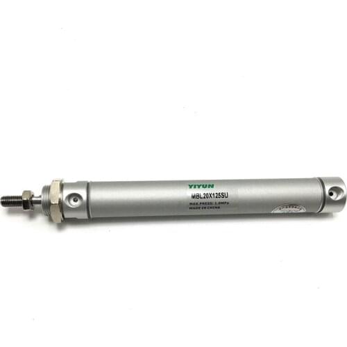 MBLC20X100SU MBL20X125SU Compound - acting aluminum alloy mini - cylinder Flat tail type Pneumatic components Pneumatic tools