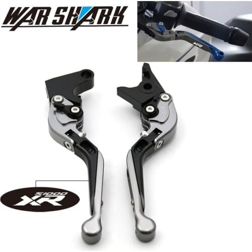 Motorcycle Accessories Adjustable Extendable Folding Brake Clutch Lever for BMW S1000XR S1000 XR 2015 2016 2017 With LOGO