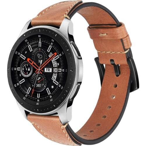 22mm Watch Band for Samsung Galaxy Watch 46mm Gear S3 Frontier/Classic Leather strap for Huawei watch gt strap Sports bracelet