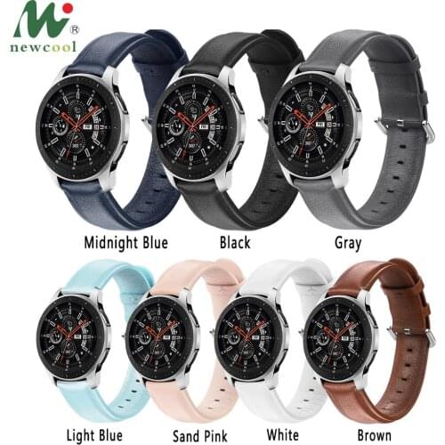 Genuine Leather Strap For Samsung S3 /Moto 2 Watch 2019 breathable Band adjustable Man Women Light Replacement Art Wristband