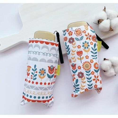 Womens Umbrellas 5 folding mini Pocket umbrella Sunscreen Anti UV Rain Women Olycat Parasol Female Folding Umbrella Windproof