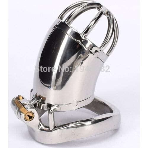 SODANDY Male Chastity Belt Stainless Steel Chastity Devices Bondage Penis Lock Sex Toys Metal Cock Cage Adult Sex Product