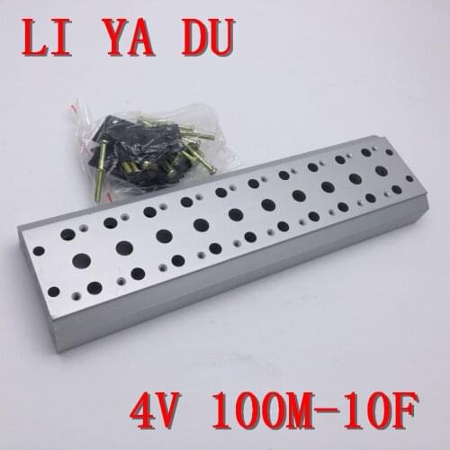 100M-10F 4v110 4v120 4v130 Solenoid valve accessories Electromagnetic valve confluence plate confluence base