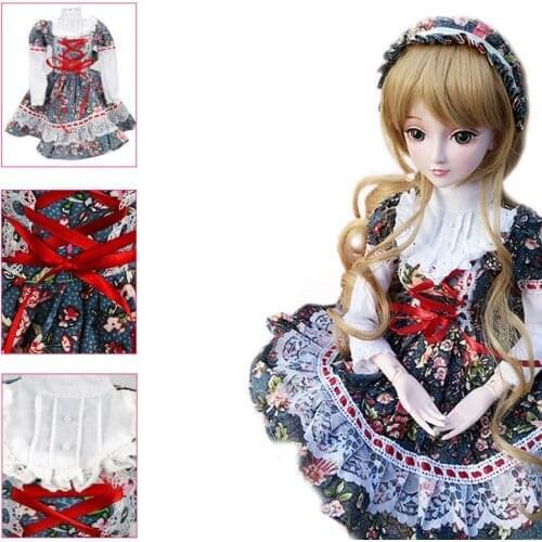 [wamami] W01# Flower Prints Dress/Outfit/Clothes 1/3 SD AOD DZ BJD Dollfie