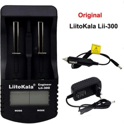 LiitoKala lii-300 LCD 18650 Battery Charger lii300 For 18650 26650 16340 14500 10440 17500 AA AAA Ni-MH Rechargeable Batteryies