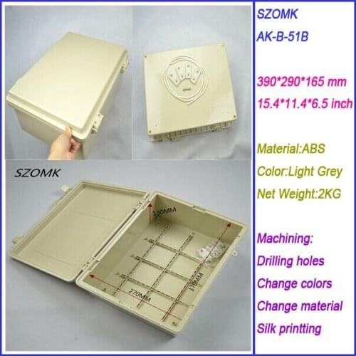 1 pcs, good quality abs plastic enclosure outlet boxes 390*290*165mm distribution box plastic enclosure, electrical junction box