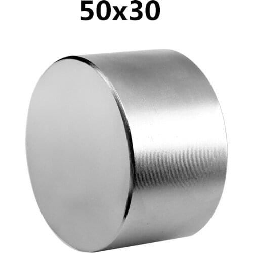 1pcs Strong Round Dia 50mm x 30mm N52 N40 N35 Rare Earth Neodymium Magnet Art Craft Fridge 50x30mm