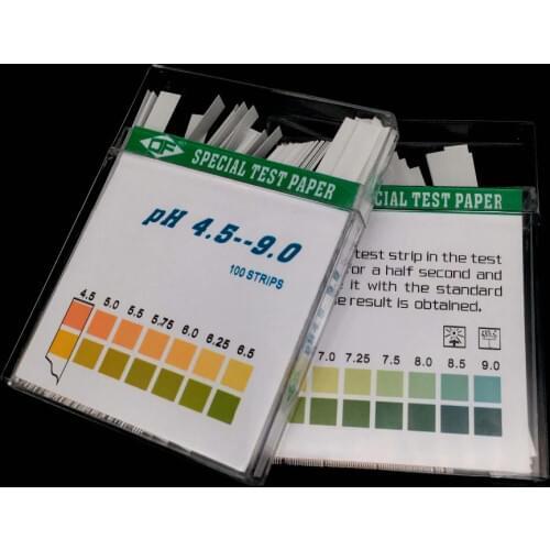 100pcs PH Test Strips Litmus Paper PH4.5-9.0 Alkaline Acid Test Paper for Water Saliva Urine Testing PH Test Meter