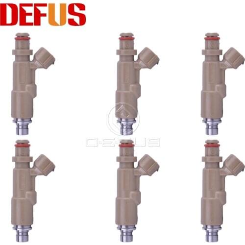6pcs Fuel Injector For Land Cruiser 3RZ RZJ90 195 HILUX 23250-75090 Car Engine Nozzle Injection Injector Fuel Valve 23209-75090