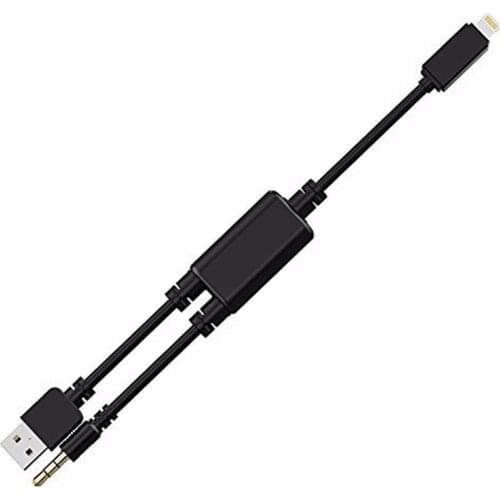 CHELINK Car AUX Adapter Lightning Y Cable USB Charging Cord 3.5MM AUX Connector Fit BMW for iPhone 7/7 Plus/iPhone8/5C/5S/6/6S