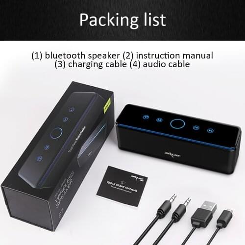 ZEALOT S7 Bluetooth Speaker Touch Control Bluetooth Speaker Subwoofer Portable Outdoor Mobile Phone Stereo Speaker