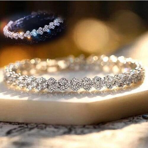 Bracelet Shining stone Water Drop Artificial gem Fashion Beautiful Womens flash