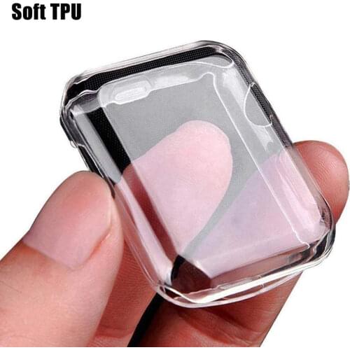 Watch Cover for Apple Watch Case 6 SE 5 4 3 2 1 42MM 38MM 360 Slim Soft Clear TPU Screen Protector for iWatch 4 3 44MM 40MM