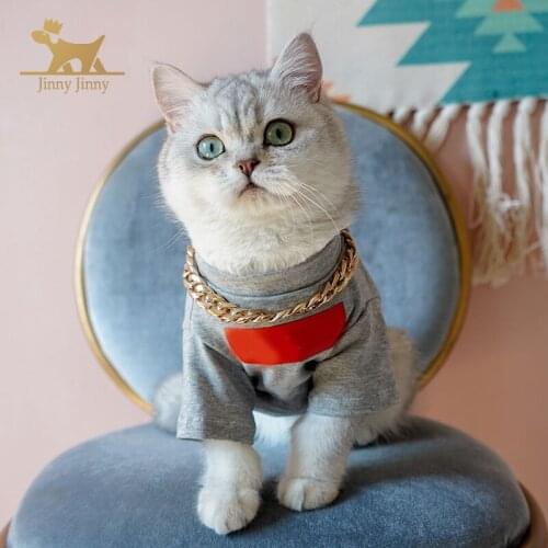 INS Style Pet T-shirt, Clothes For Dog, Cat Clothes, Simple Style to Take Photos Cool, Dropshipping Center #Jinny -JJ79