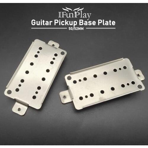 2pcs Durable Brass Humbucker Guitar Pickup Base Plate Neck Bridge Pickup Baseplate for Lp Electric Guitar Replacement Parts