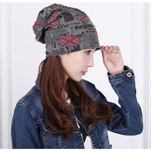 2013 Perfect girl outside hip-hop English flag cap fashion turban windproof warm hat 2color 1pcs brand new arrive