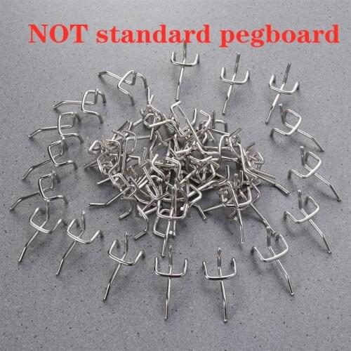 30/50 pieces carbon steel pegs plate board hooks garage work shop Storage steel organization hanging tool storage hooks