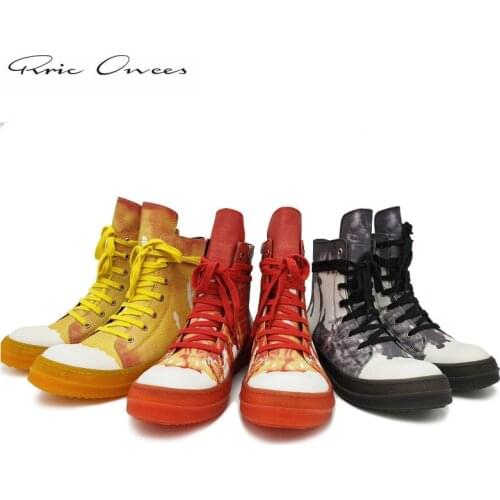 High Street Brand Rric Owens Zipper Womens Sneakers Mens Sneakers Hip Hop Shoes Men Shoe Streetwear Mens Casual Shoes