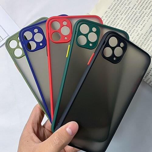 Matte Case For iPhone 11 Pro Max 12 Mini X XR XS 8 Plus 7 SE 2020 12Pro 11Pro Silicone Protective Bumper Phone Cover Accessories