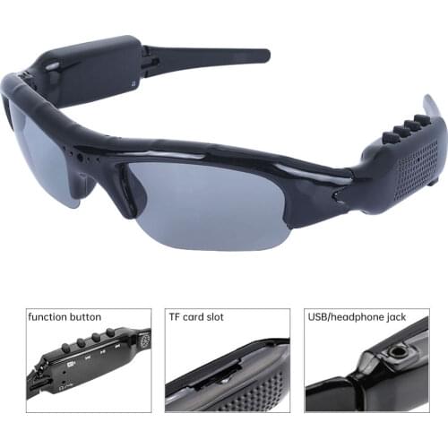 Fashion Mini Camera MP3 Player Eyewear Bicycle Hobbies DVR Sunglasses Eye Protection Audio Sports Glasses