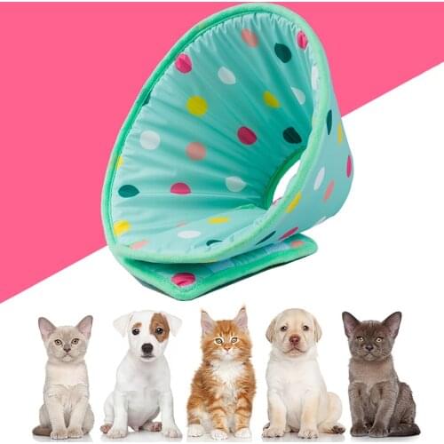 Pet Collar Cone Prevent Bite Soft Cat Cone Adjustable Protective Collar Anti-Bite Lick Wound Healing Safety Dog Neck Cover