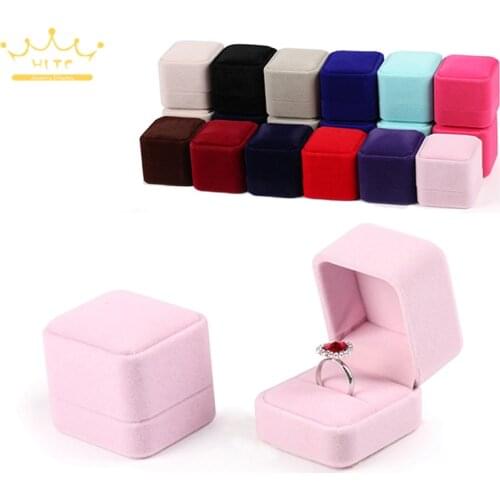Trinket Box Ring Box Velvet Ear Studs Holder Box Engagement Gift Box Jewellery Organizer and Packaging