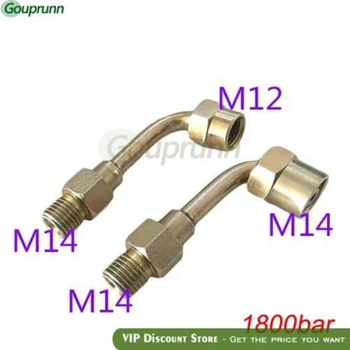 Oil tube conversion Joint common rail injector connect joint to the common rail tube, bent oil Tube Pipe