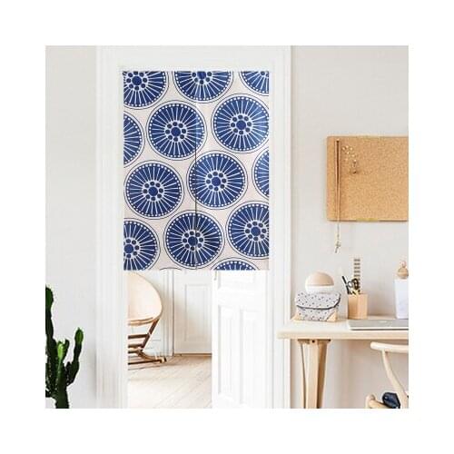 Japanese style cloth blue door curtain cotton linen izakaya porch kitchen home children living room decoration cooking shop