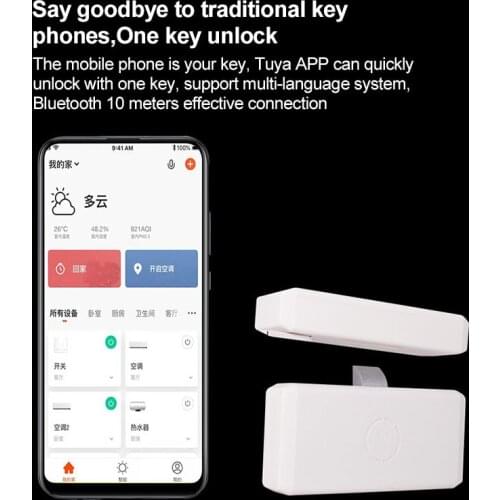 Smart Drawer Cabinet Lock Keyless Bluetooth APP Unlock Anti-Theft Child Safety File Security Non-opening Invisible Smart Lock