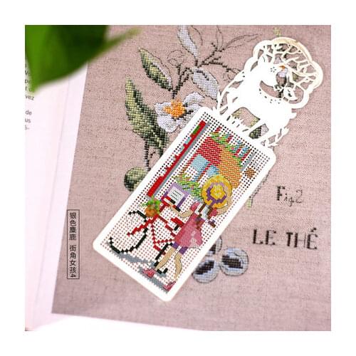 Girls Bookmark Princess DIY Craft Stich Set Cross Stitch Needlework Embroidery Crafts Counted Cross-Stitching