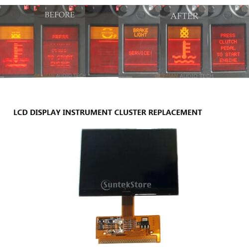 VDO FIS Cluster LCD Display for Audi AllRoad C5 Series 1999-2005 Instrument Cluster Pixel Repair Car Replacement