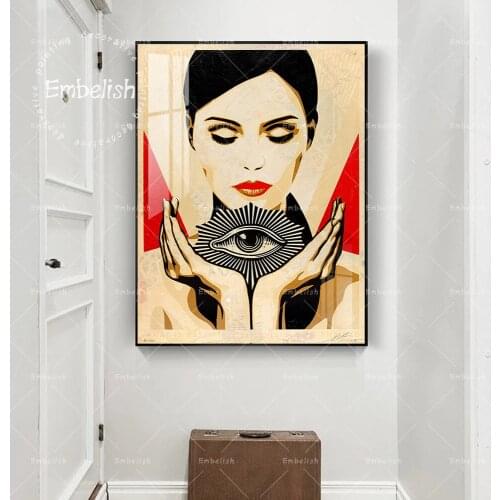 1 Pieces Abstract Woman Portrait Wall Art Pictures For Living Room Quality HD Canvas Paintings Modern Home Decor Wall Art Poster