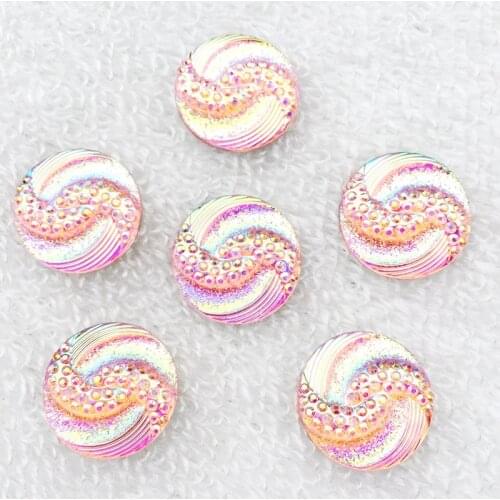 100pcs 20mm S Shape AB Resin Rhinestones crystal Flatback Stone For Clothes Dress Crafts Garment decoration -B064*5