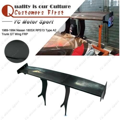 Car Accessories FRP Fiber Glass Type A2 Trunk GT Wing Fit For 1989-1994 Nissan 180SX RPS13 Rear Spoiler Wing