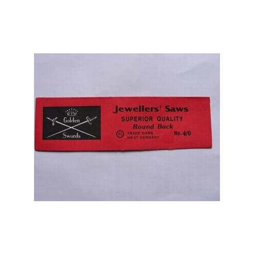 Free Shipping Jewelry Golden Double Sword Saw Blades Jeweler Tools,Cutting blade for bow saw,Size 4/0#,144 pcs/bag