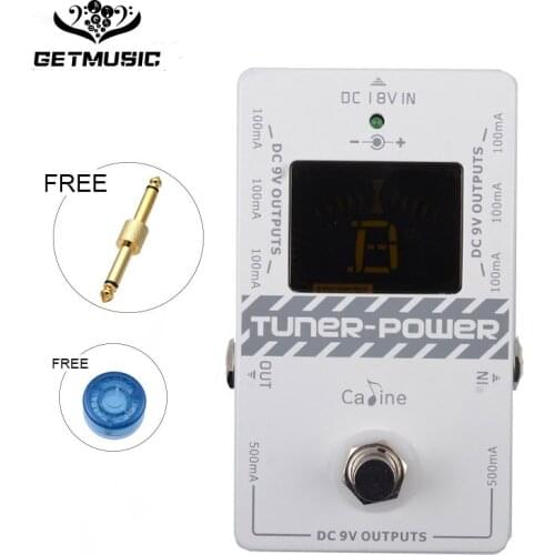 Caline CP-09 Tuner Power 2 in 1 Power Supply No Noise Effect Pedal Ture Bypass for DC 9V Electric Guitar Effect Pedal