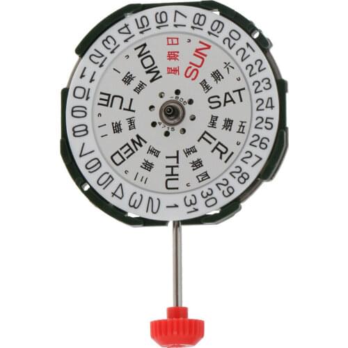 Dual Calendar 2035 Quartz Men Watch Movement Battery Included Calibre Replace Repairs Watch Parts