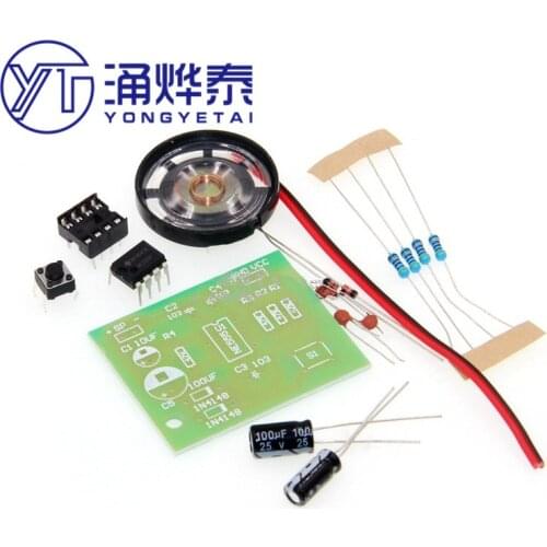 NE555 digital doorbell ding-dong doorbell kit DIY music production of spare parts
