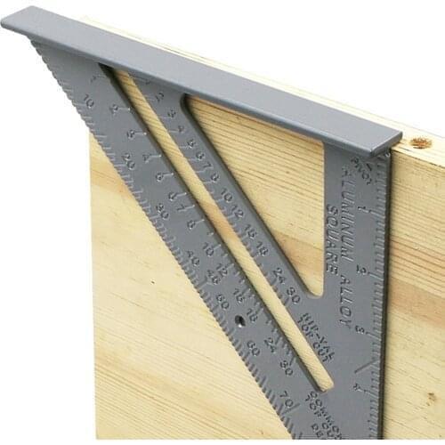 Triangle Rule 90 Degree Thickening Angle Rule Aluminum Alloy Carpenter Measurement Square Ruler