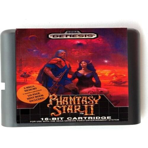 Phantasy Star II 16 bit MD Memory Card for Sega Mega Drive 2 for SEGA Genesis Megadrive