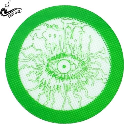 Round Coaster Cup 125mm Silicone Placemats for Dinning Table Hot Drink Coffee Tea Cup Mat Green Cup Mat for Kids Kitchen Mats