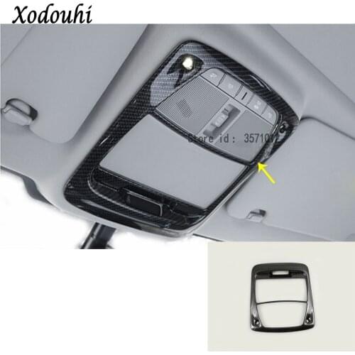 For Renault Koleos 2017 2018 2019 2020 Car Styling Body Cover Stick Carbon Fibre Head Read Front Reading Light Lamp Trim Hood