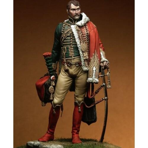 New Unassembled 1/18 90MM Captain Isidore Martin man soldier 90MM Resin Kit DIY Toys Unpainted resin model