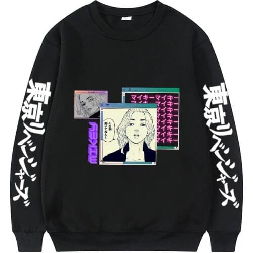 Original Anime Style Clothing Tops Japan Manga Clothes Tokyo Revengers Pattern Print Sweatshirt Men Women Comfortable Pullover