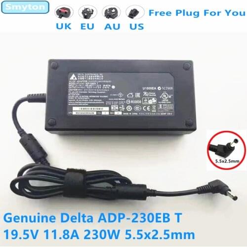Genuine 19.5V 11.8A 230W 5.5x2.5mm Delta ADP-230EB T AC Adapter For MSI 1762 GT70 16F4 16F3 Gaming Laptop Power Supply Charger