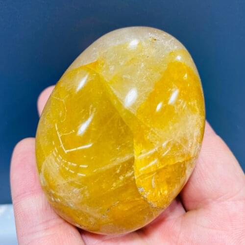 Natural Yellow Gum Flower Crystal Energy Stone Healing Beautiful Chakela Stone Home Decoration