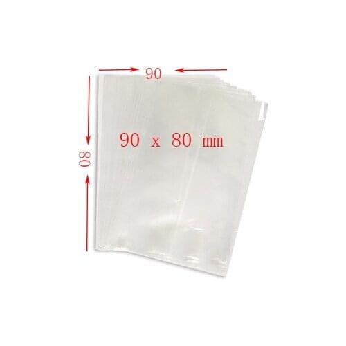 SUB9080 Clear Sublimation Shrink Film Heat Shrink Wrap Sleeve Bags for Sublimation Blanks or Keychain Blanks
