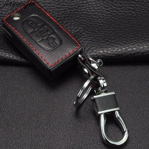 Remote 3 Buttons Car Key Case Cover Leather For Peugeot 207 307 308 407 807 For CITROEN C2 C3 C4 C5 C6 Keychain Flip Key